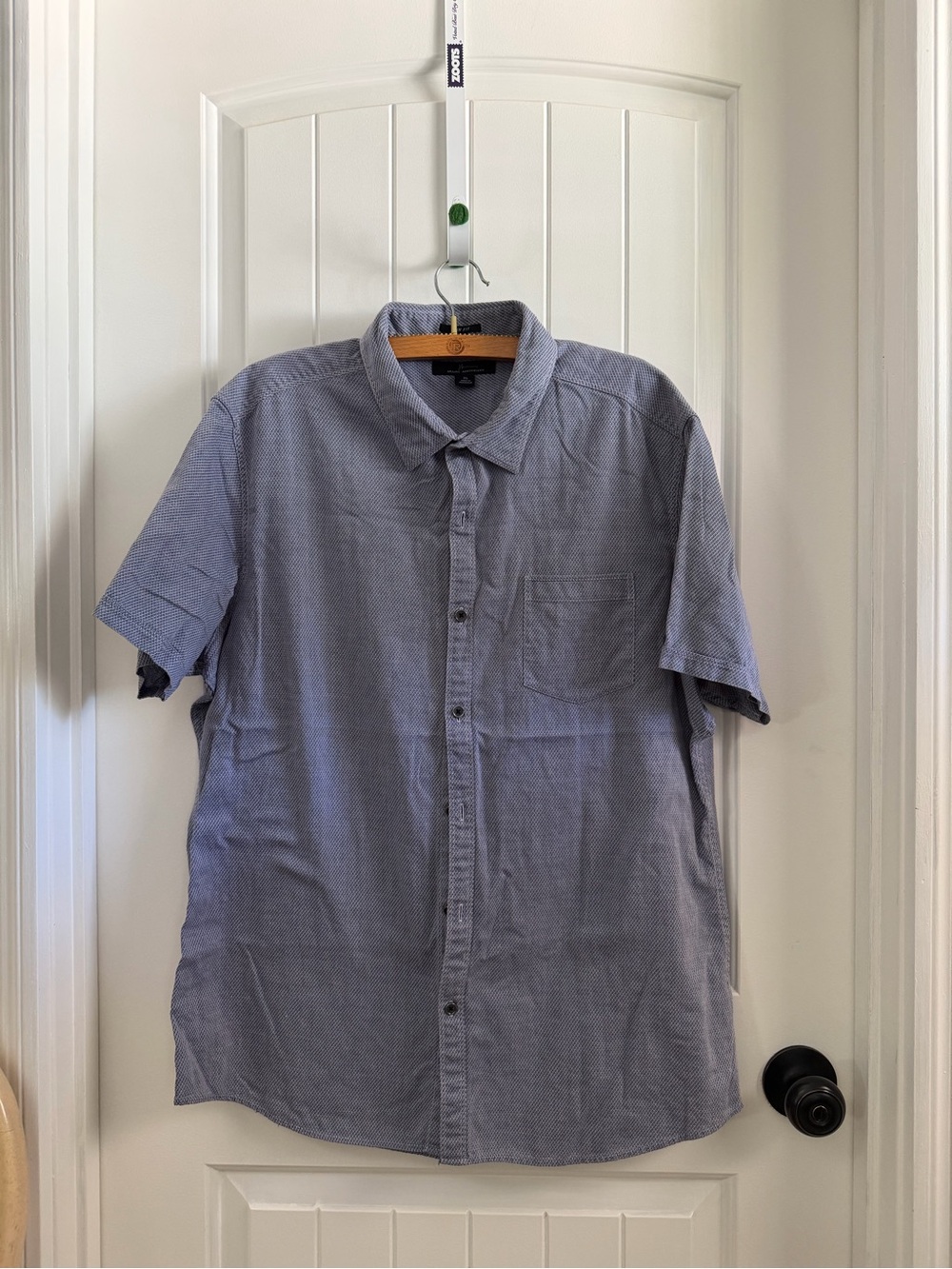 Marc Anthony Light Blue Short-Sleeve Button-Down Shirt